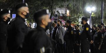 Las autoridades movilizaron a unos 2000 efectivos de la Policía en un megaoperativo de seguridad. Gentileza ANSL