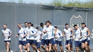 Boca en el predio de Ezeiza. Foto Gentileza.