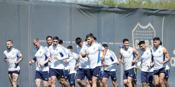 Boca en el predio de Ezeiza. Foto Gentileza.