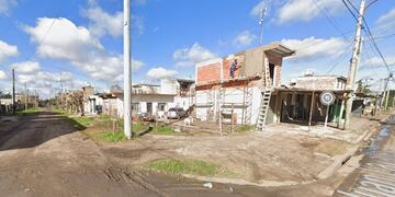 La zona en donde ocurrió el crimen, en González Catán