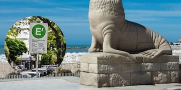 El estacionamiento en Mar del Plata
