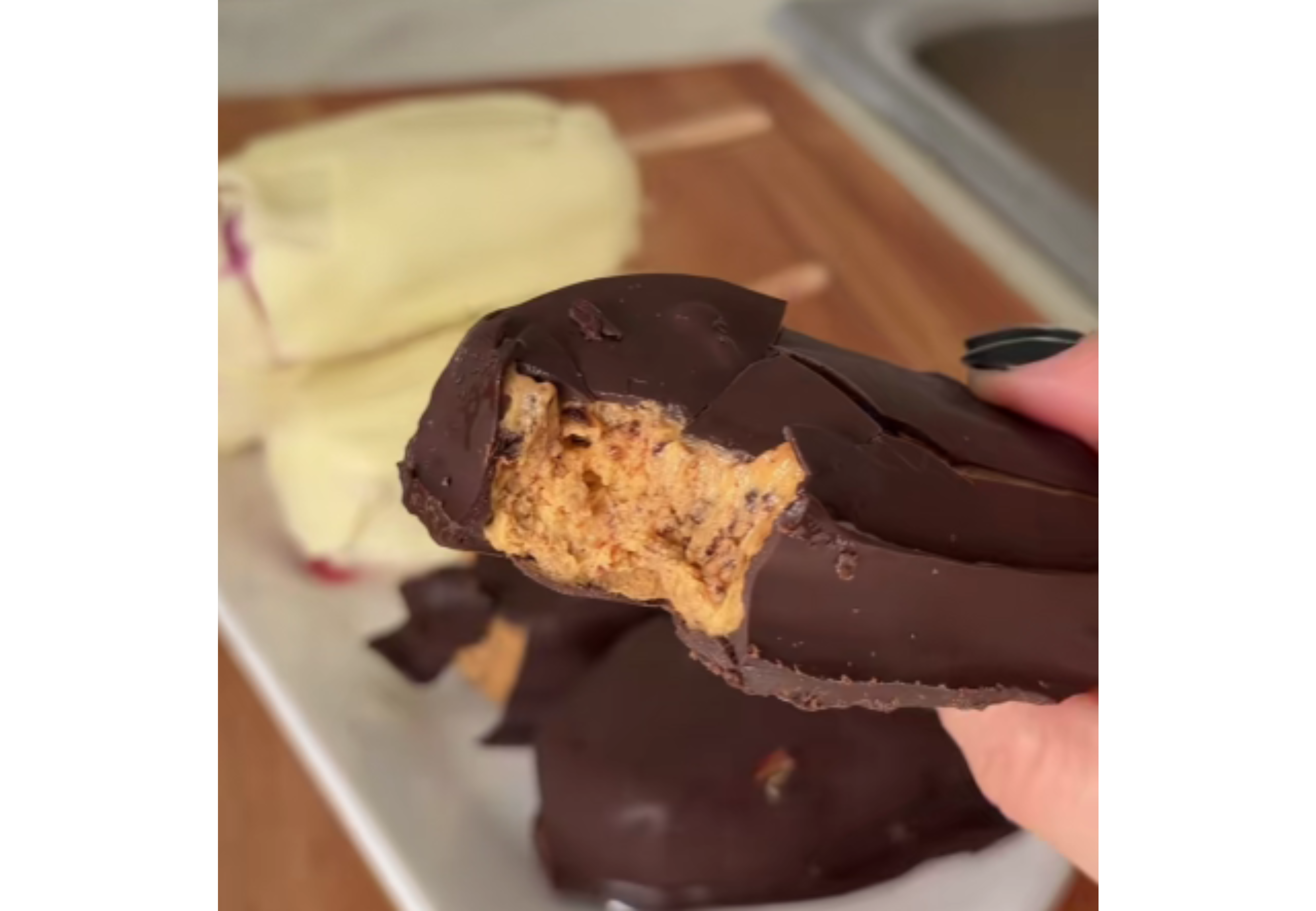 Así quedan los helados por dentro.