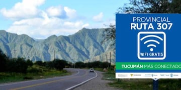 La Ruta 307 ya cuenta con sus primeros puntos Wi-Fi.