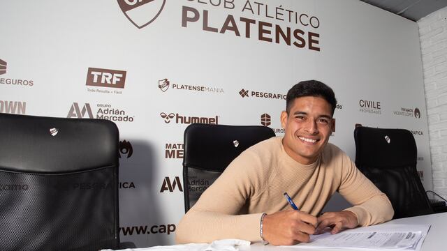 Juan Cruz Esquivel llegó a Platense y se convirtió en la segunda incorporación. (Prensa Platense).