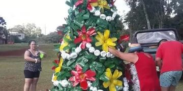 Montecarlo: por Navidad vecinos decoran los barrios del municipio