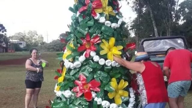 Montecarlo: por Navidad vecinos decoran los barrios del municipio