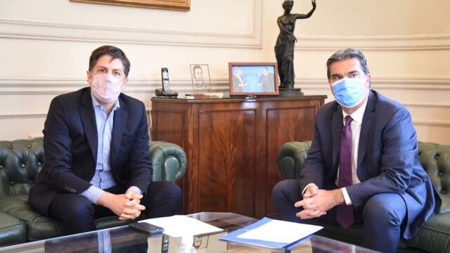 El Gobernador de Chaco, Jorge Milton Capitanich, y el ministro de Educación de la Nación, Nicolás Trotta.