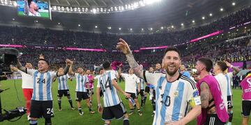 Lionel Messi, feliz tras el pase a cuartos de final. Foto: @leomessi