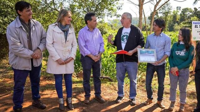 Montecarlo recibió la visita del diputado Hugo Passalacqua.