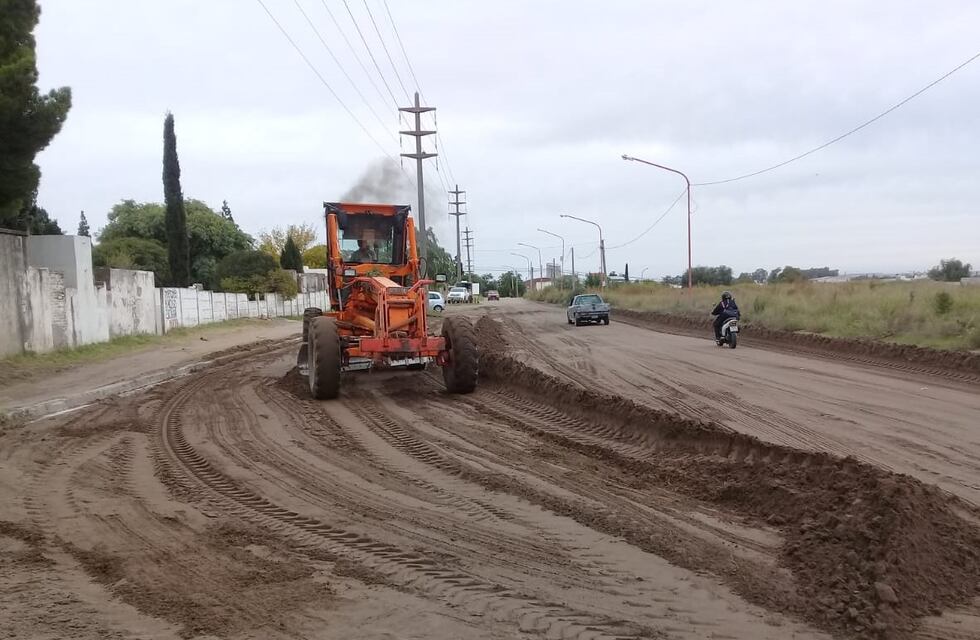 Desde el Municipio informaron que realizan importantes trabajos en calles de tierra