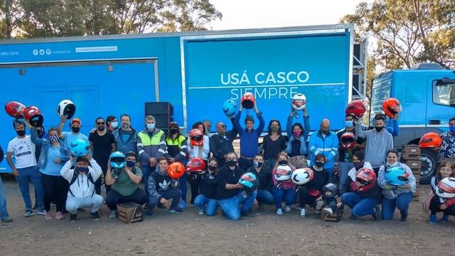 Se llevó adelante el "Curso de conducción segura para trabajadores en moto" gestionado por el Frente de Todos.