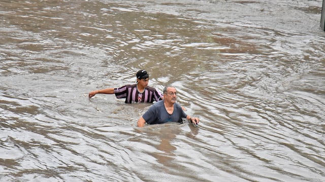 Bahía Blanca y la región bajo agua. (Gentileza Clarín)