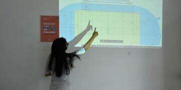 Ultima detalles para importante pista de atletismo