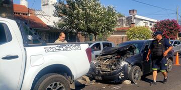 Tremendo choque en cadena en la ciudad de Córdoba.