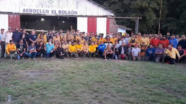 Agasajaron a los brigadistas que lucharon contra el fuego en El Bolsón
