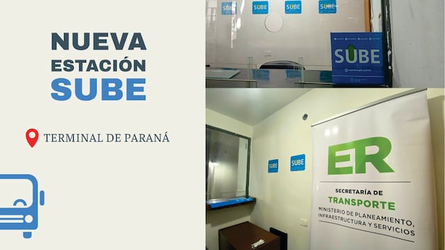 Nueva estación Sube en la Terminal de Paraná