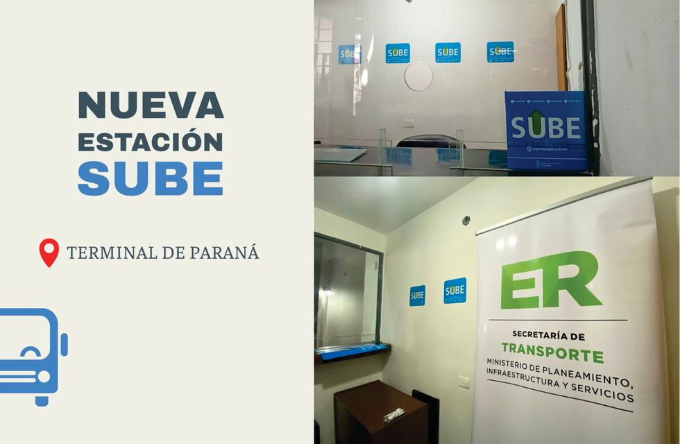 Nueva estación SUBE en la Terminal de Ómnibus de Paraná