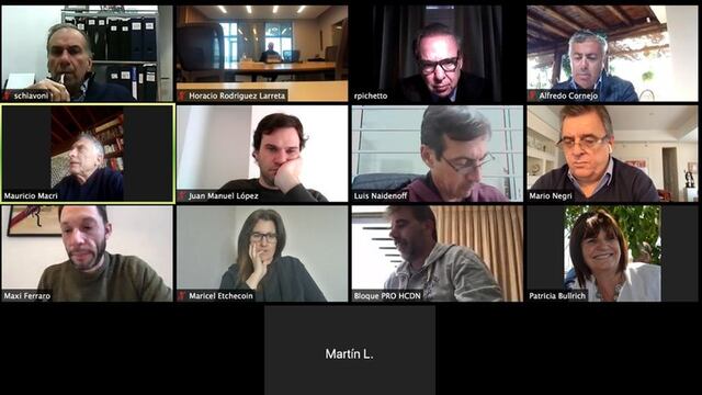 En la reunión quincenal de Juntos por el Cambio hablaron sobre el proyecto de bajar el importe de Ganancias (Infobae).
