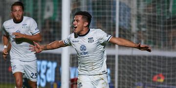 Cara de pibe y de gol para David Romero, autor del gol del triunfo para Talleres (Prensa Talleres).