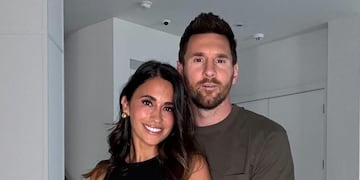 Antonela Roccuzzo y Lionel Messi.