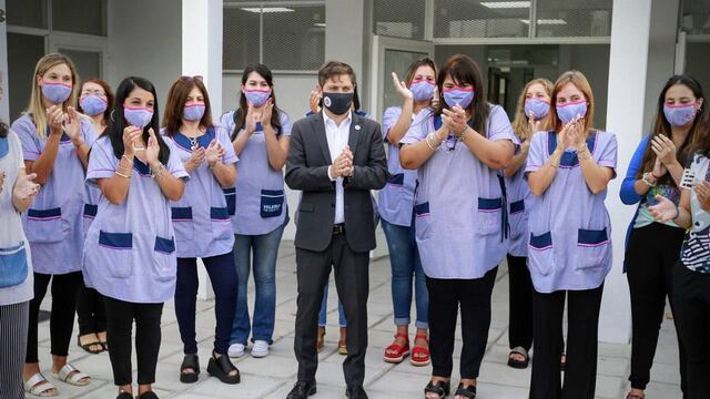 Axel Kicillof celebró el inicio de las clases presenciales en la Provincia de Buenos Aires.