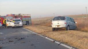 El rodado donde viajaba la víctima fatal.