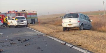 El rodado donde viajaba la víctima fatal.
