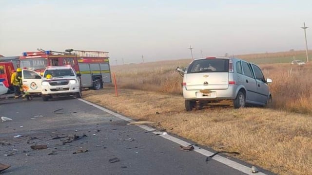 El rodado donde viajaba la víctima fatal.