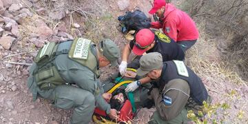 Turista rescatado en la Cascada del Ángel