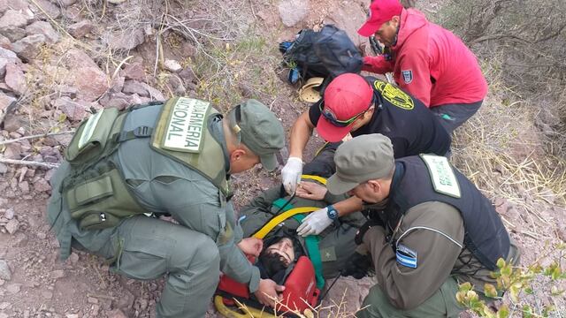 Turista rescatado en la Cascada del Ángel