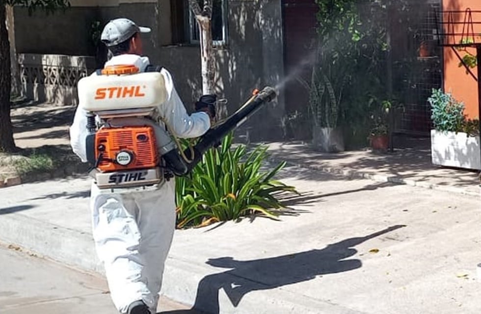Ante la gran cantidad de casos de dengue en Arroyito, el Municipio realiza una doble fumigación