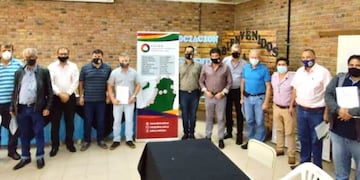 Reunión de la la Asociación de Intendentes del Norte Misionero que se realizó en San Antonio