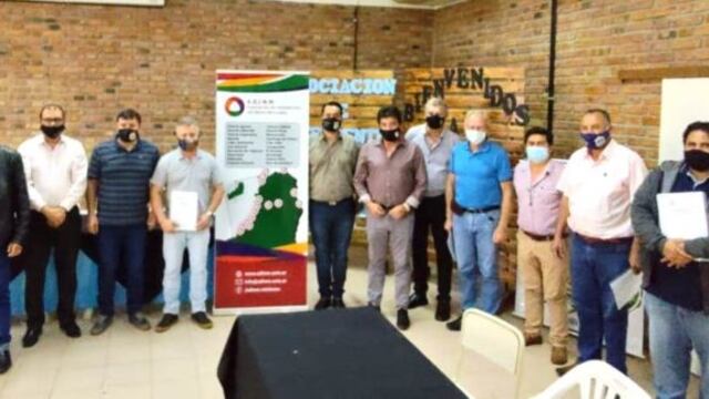 Reunión  de la la Asociación de Intendentes del Norte Misionero que se realizó en San Antonio