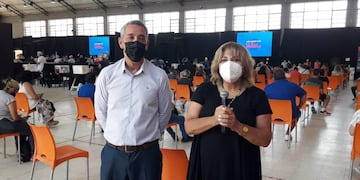La funcionaria brindó una conferencia de prensa junto al secretario de la cartera, Jorge Prieto.