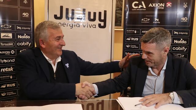 El gobernador Gerardo Morales y el director de la Copa Argentina, Alex Ganly, mantuvieron una reunión en la Casa de Jujuy en Buenos Aires, para acordar la llegada de la Copa Argentina a la provincia.