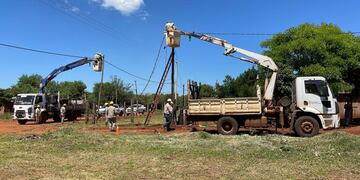 La empresa Energía de Misiones realizó obras en San Ignacio.