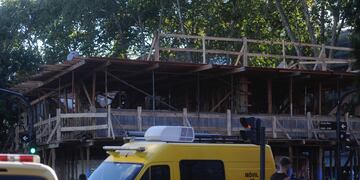 Dos obreros murieron tras el derrumbe de una obra en construcción en Palermo. (Corresponsalía)