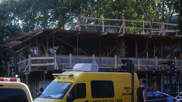 Dos obreros murieron tras el derrumbe de una obra en construcción en Palermo. (Corresponsalía)