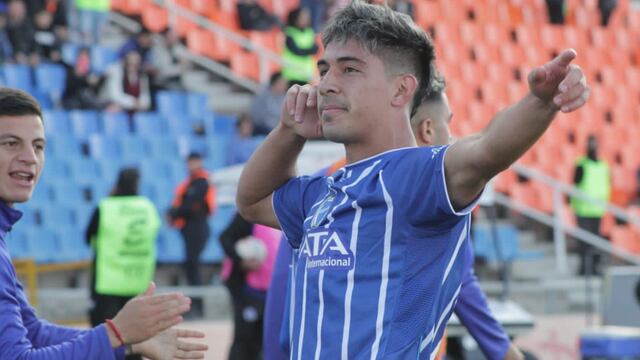 Salomón Rodríguez convirtió el segundo gol de Godoy Cruz, en el triunfo ante Defensa y Justicia.