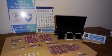 Policía Vial Villa Arias, Bahía Blanca y narcotráfico secuestraron drogas