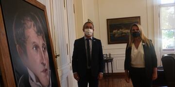 Obra de Manuel Belgrano realizada por Ramiro Ghigliazza (Municipalidad de Rosario)