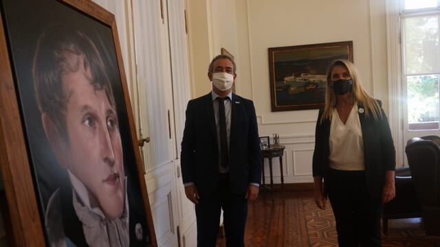 Obra de Manuel Belgrano realizada por Ramiro Ghigliazza (Municipalidad de Rosario)