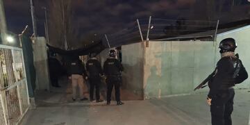 Uno de los lugares allanados por la PDI