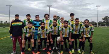 Cancha y equipo de Unión Pehuen Co