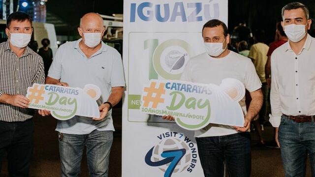El gobernador Oscar Herrera Ahuad coronó las actividades por el #CataratasDay y recorrió varias obras en Puerto Iguazú.