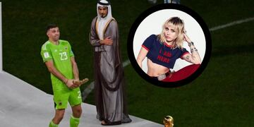 La verdad detrás del viral de Miley Cyrus festejando al estilo del Dibu Martínez.