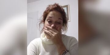 El video se viralizó y la joven recibió mensajes de apoyo y solidaridad. (captura)