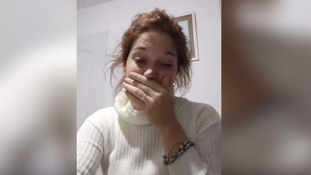 El video se viralizó y la joven recibió mensajes de apoyo y solidaridad. (captura)
