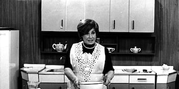 Doña Petrona y su cocina.