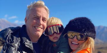 Marley, Mirko y Vicky Xipolitakis cuando visitaron Mendoza.